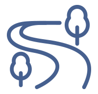 landscaped paths icon
